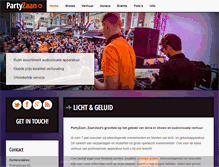 Tablet Screenshot of partyzaan.nl